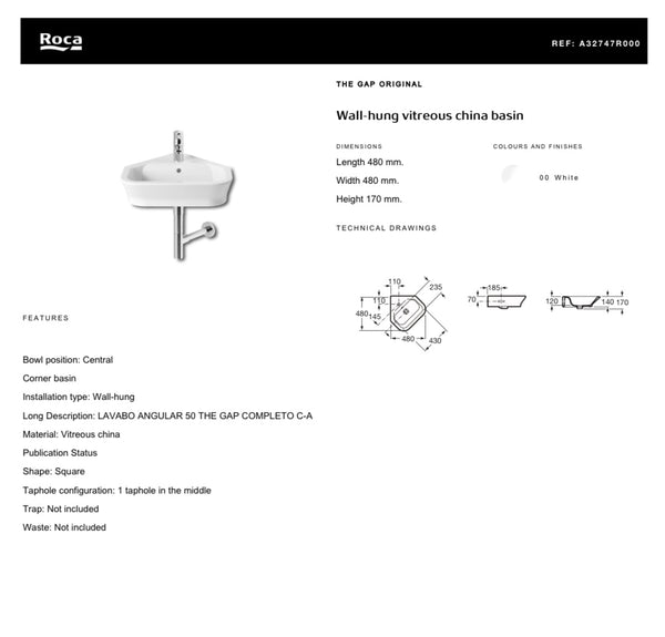 The Gap corner Basin by Roca